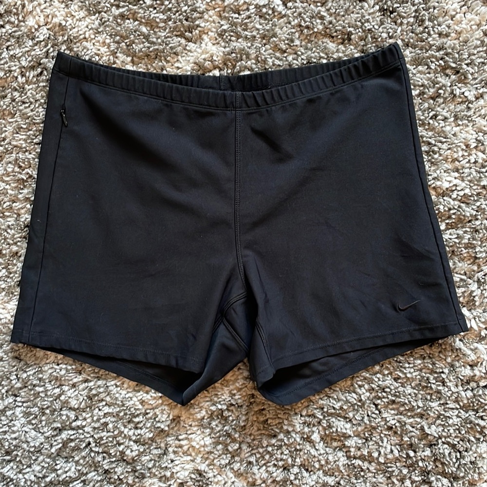 nike black cloth shorts
